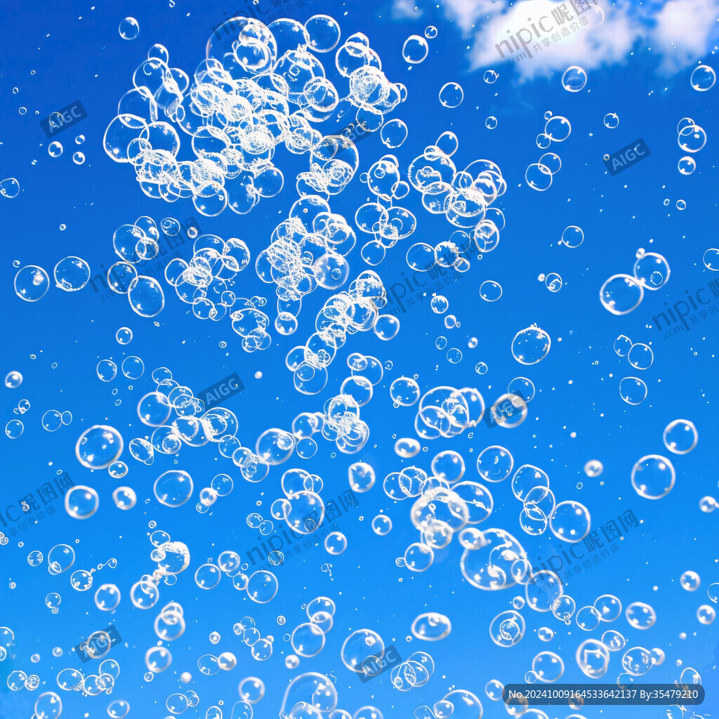 水珠氣泡水泡吹泡泡