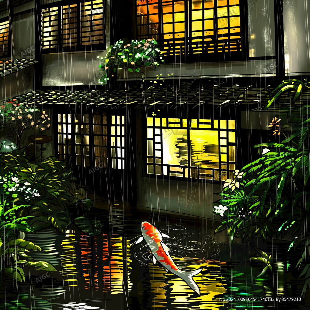 燈籠與魚(yú)池