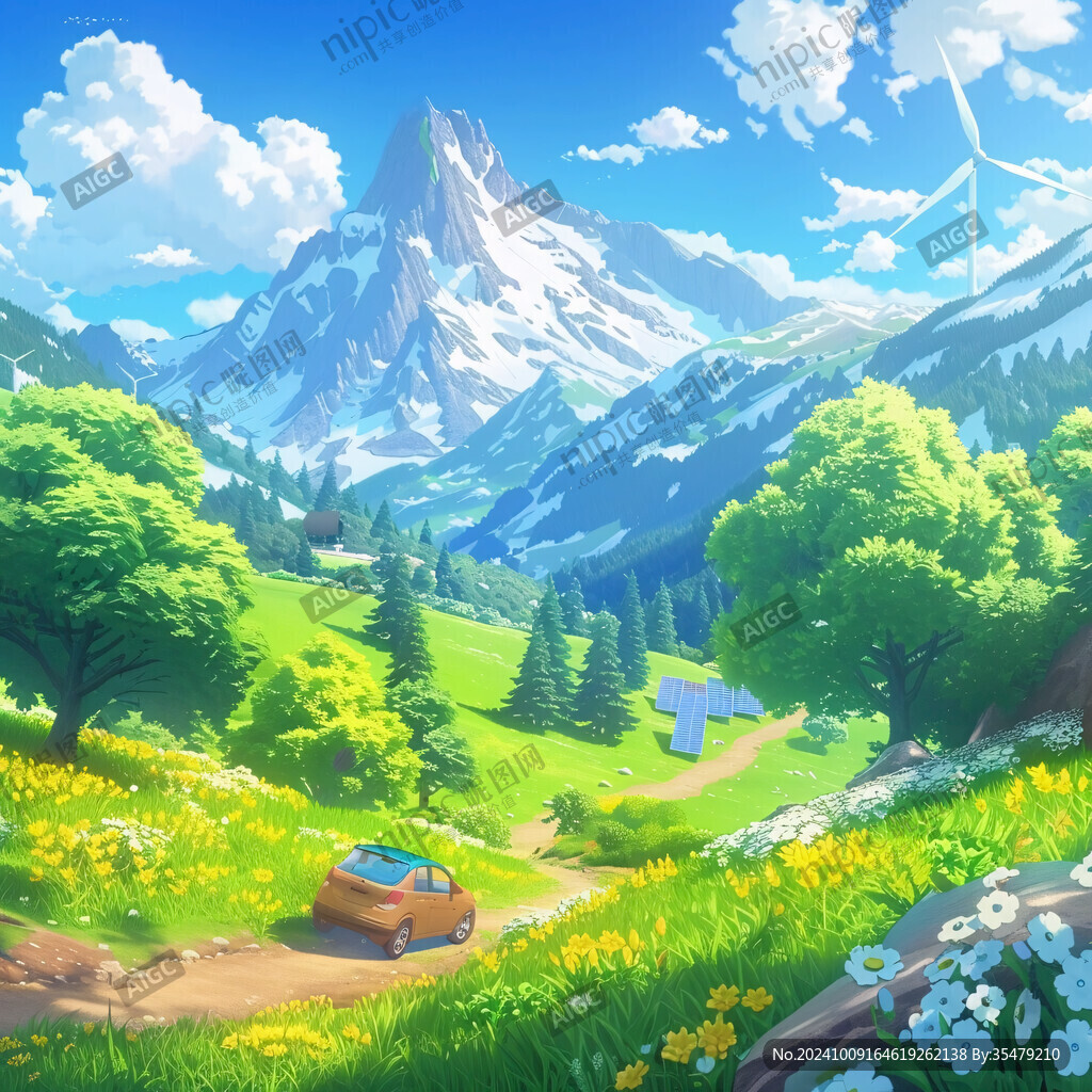風(fēng)景場景插畫