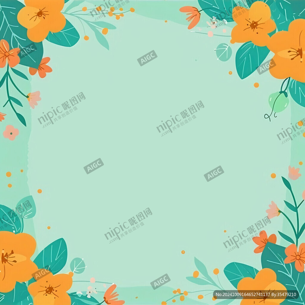 春季拍照打卡背景框