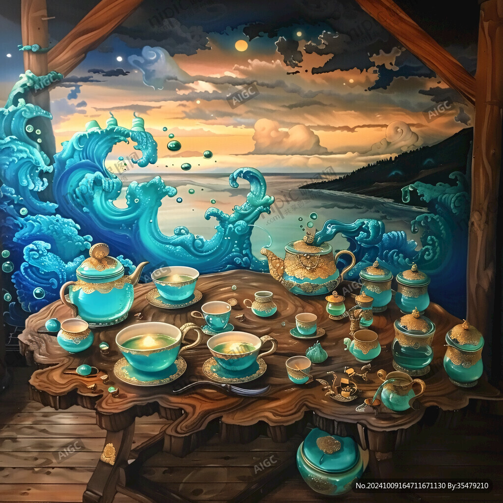 夢幻場景插畫