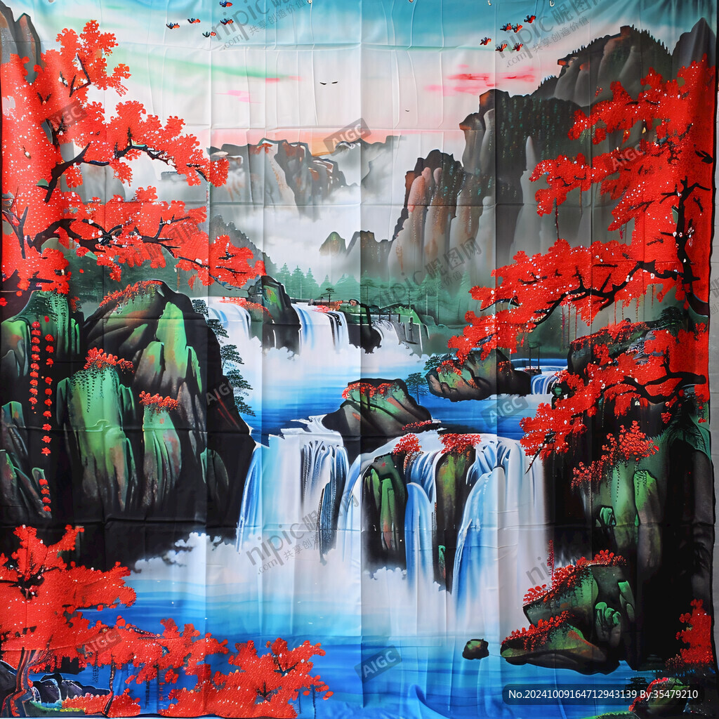 巨型山水壁畫