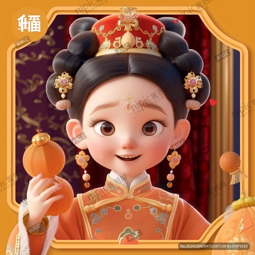 q版滿族女孩