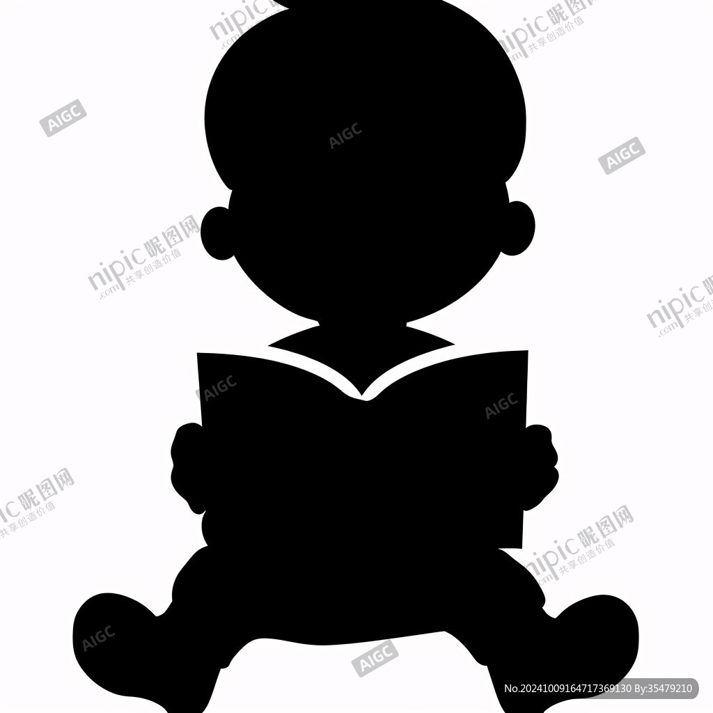 讀書剪影圖