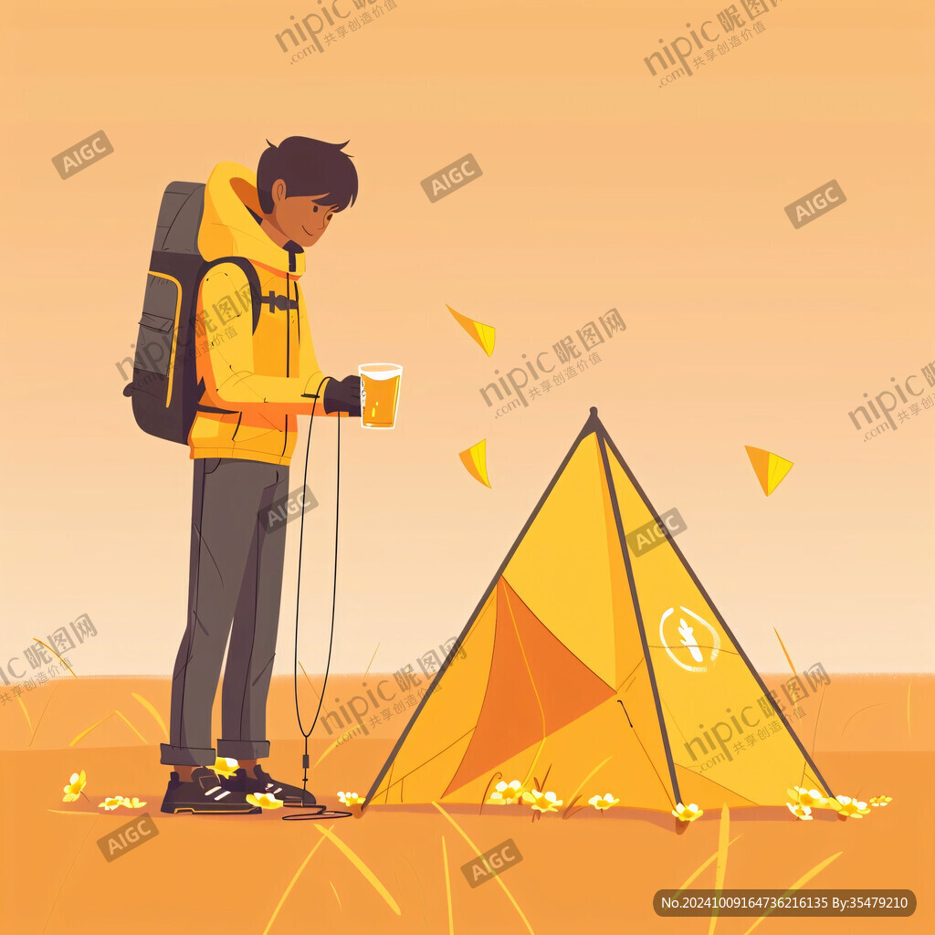 登山運動插畫