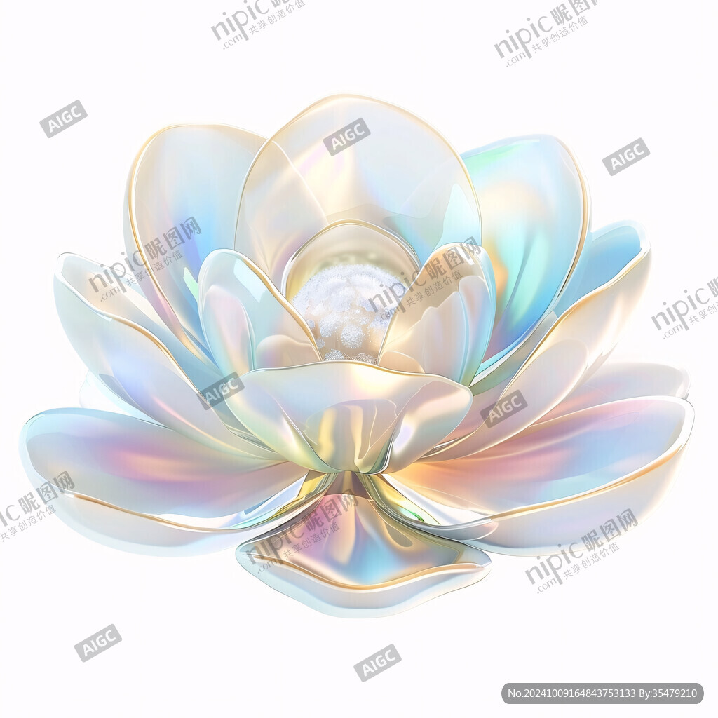 3d立體花卉荷花