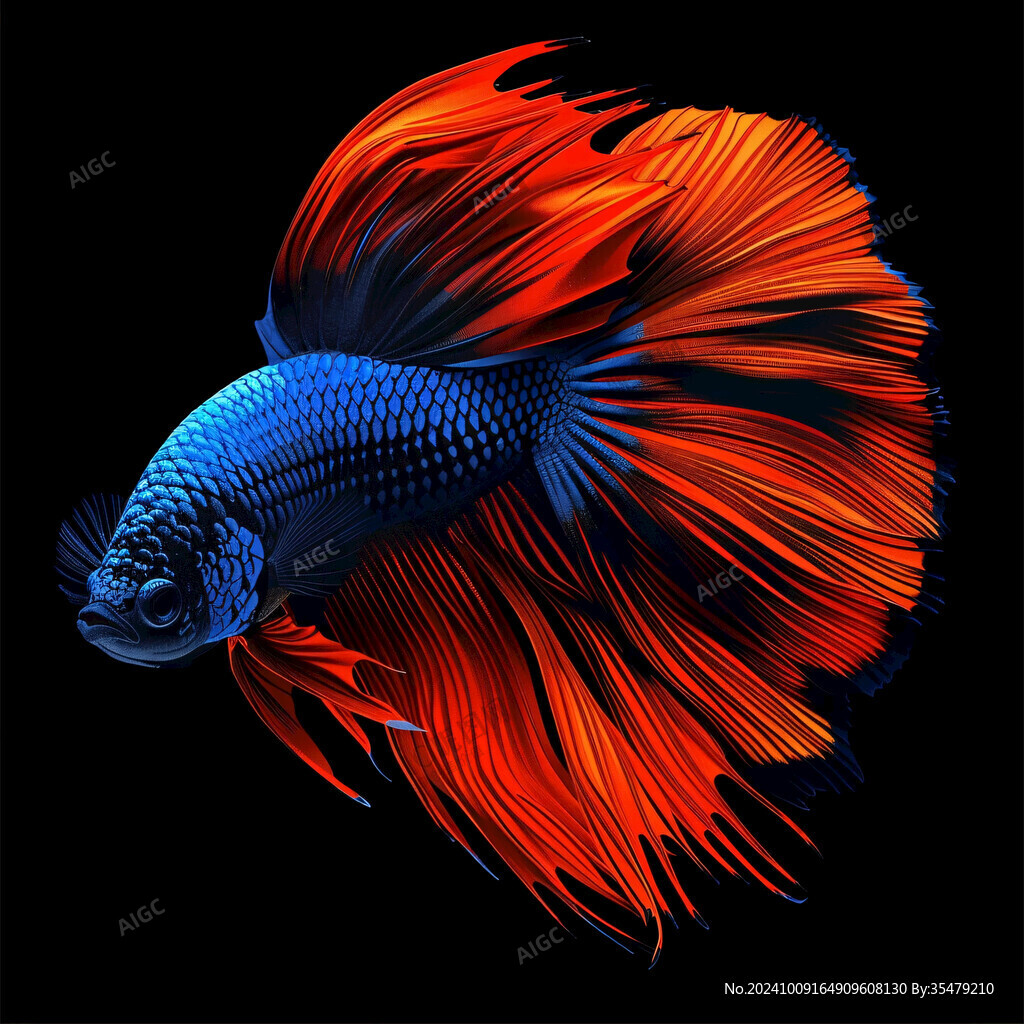 紅藍叉尾斗魚