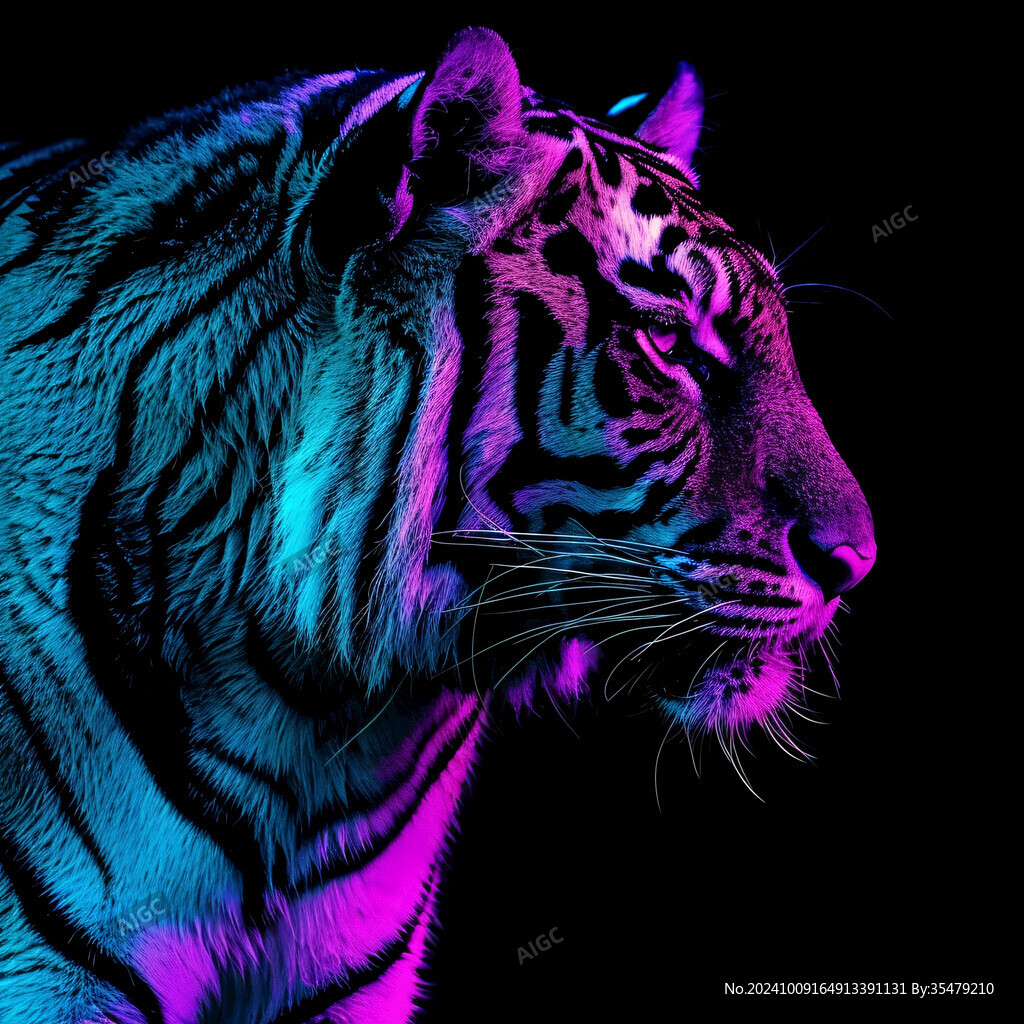 老虎潮流插畫