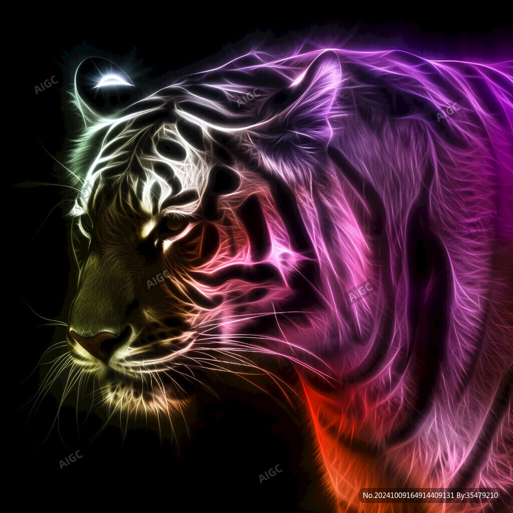 老虎潮流插畫
