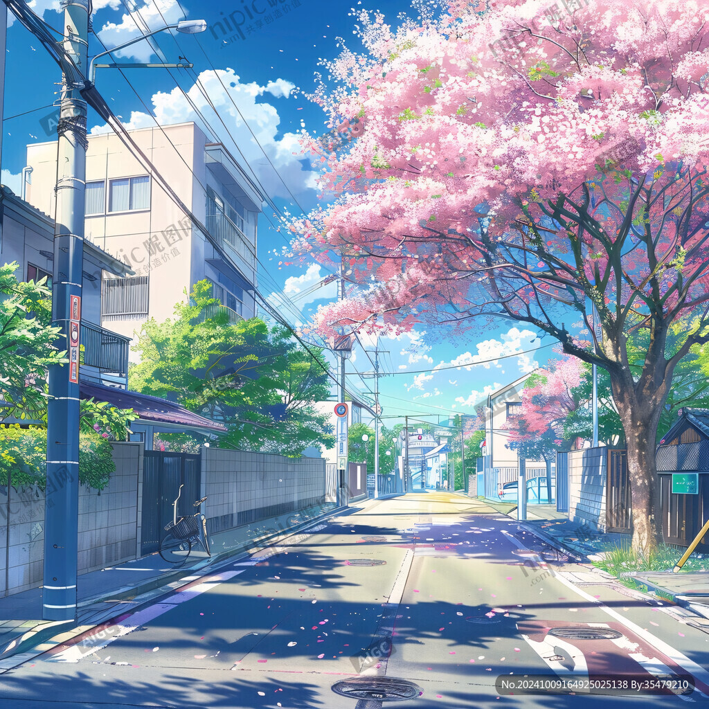 日系風景插畫