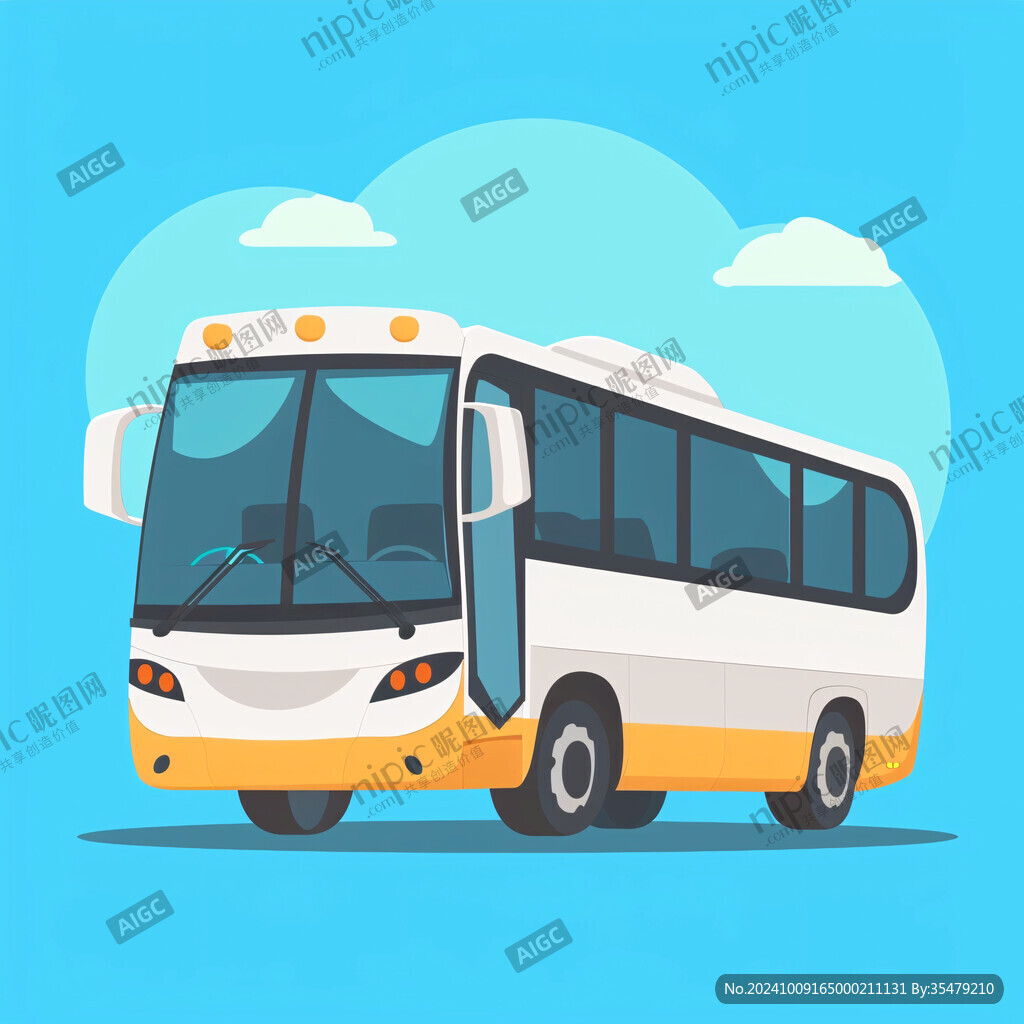 大巴車插畫