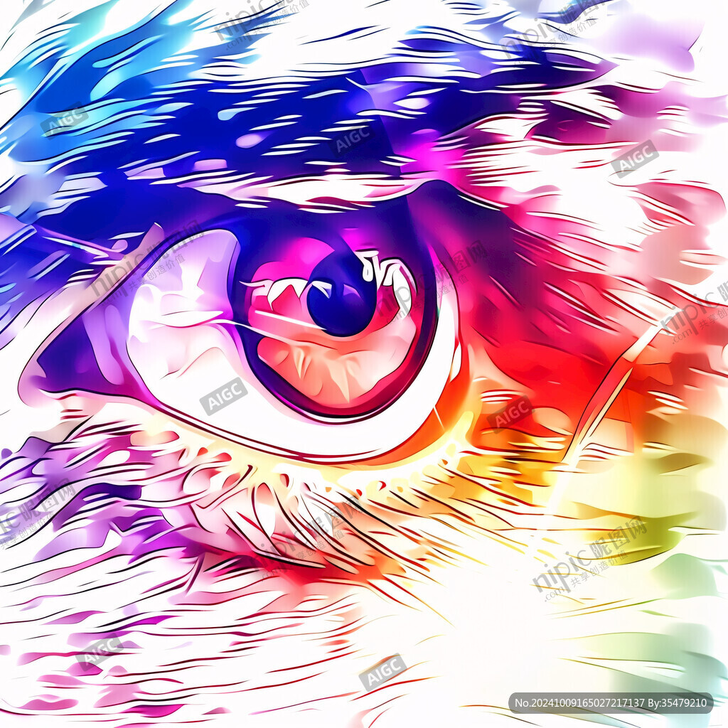 美女眼睛插畫