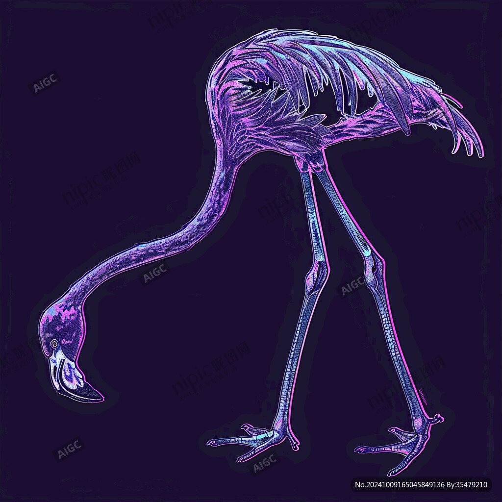 鴕鳥插畫