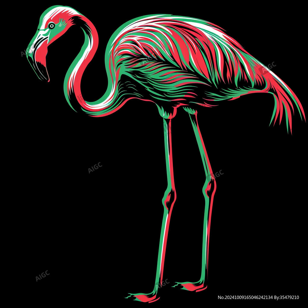 火烈鳥圖形