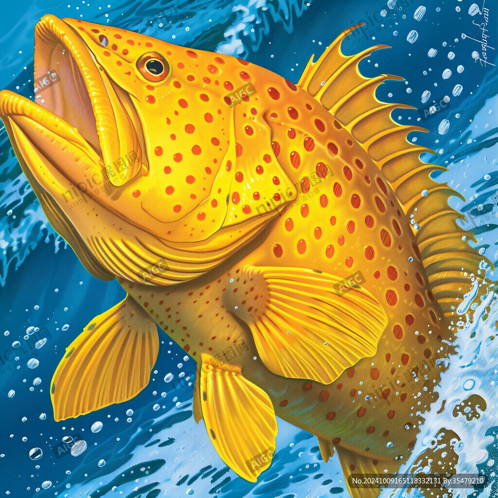 黃花魚插畫