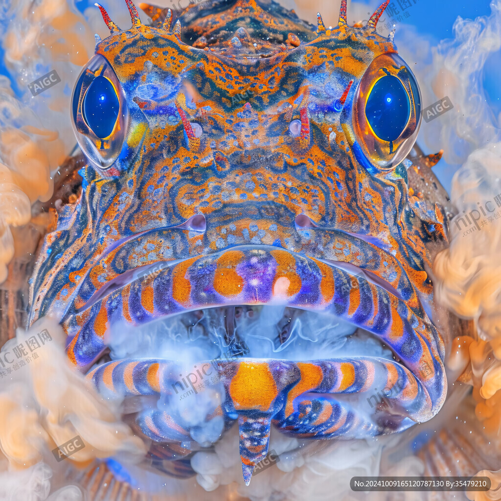 手繪美蛙魚頭