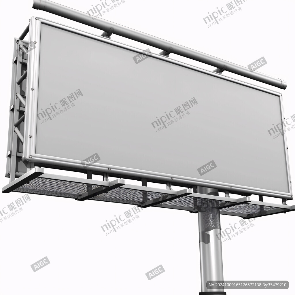 三面翻廣告牌模型下載