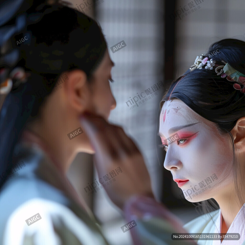 古代美女化妝