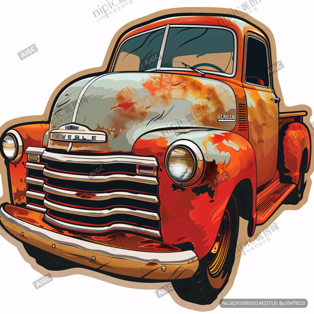 桔黃色汽車