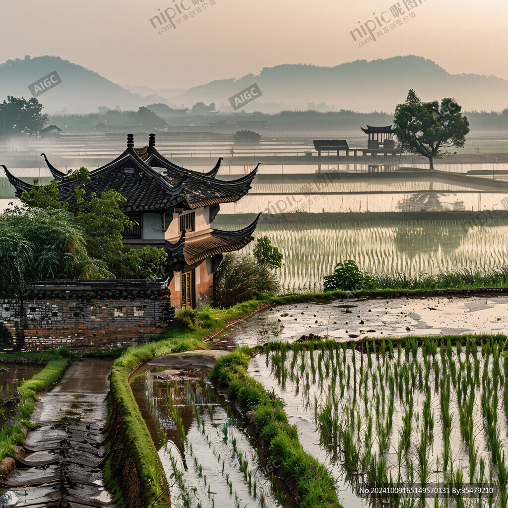 湘南民居民居農(nóng)田