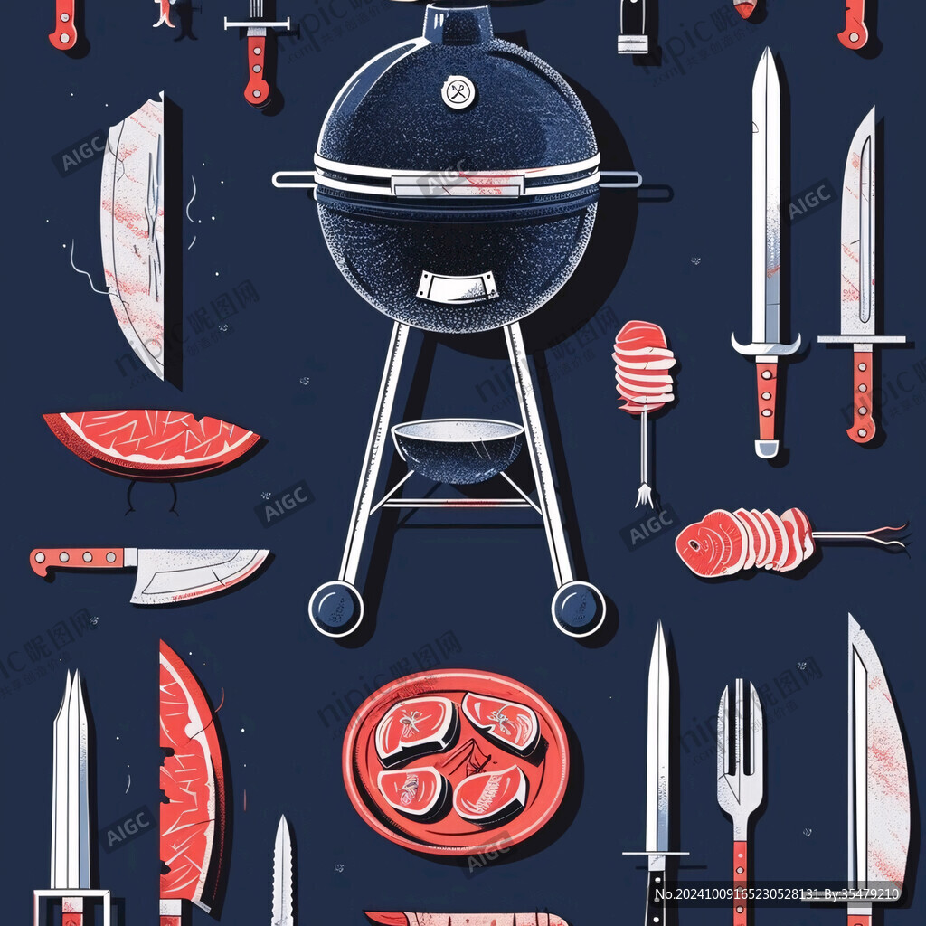 bbq插畫