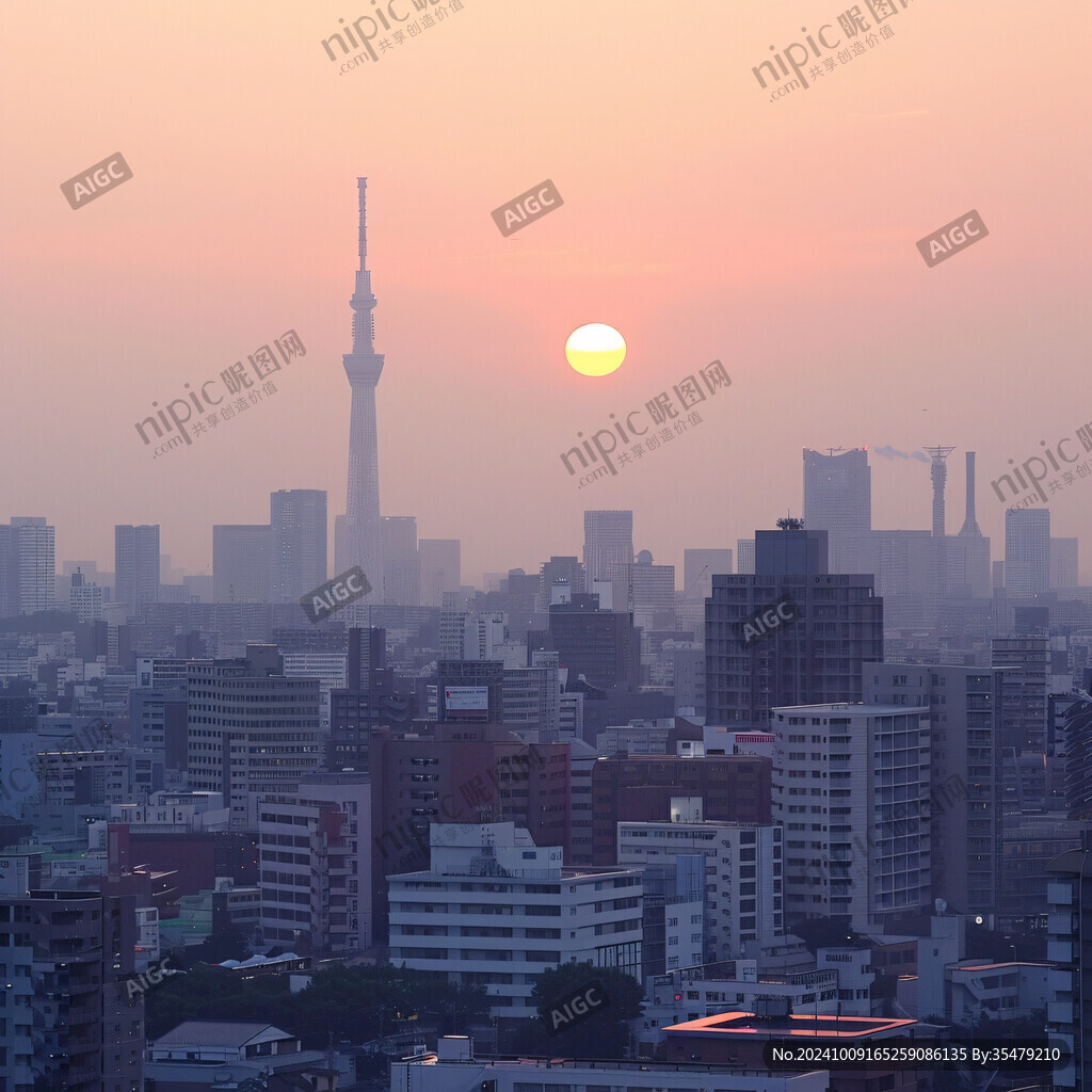 隅田川夕景