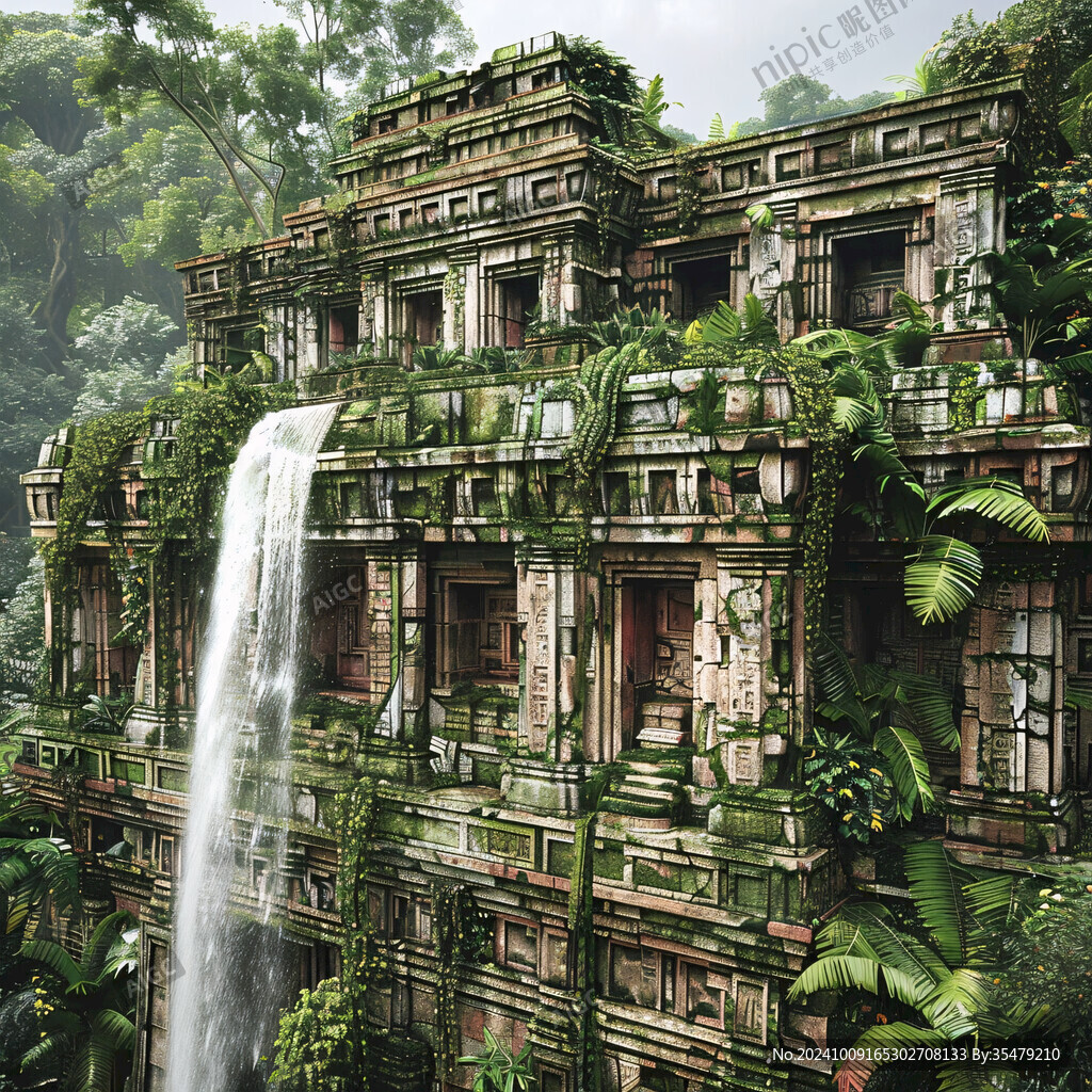 爬滿植物的建筑