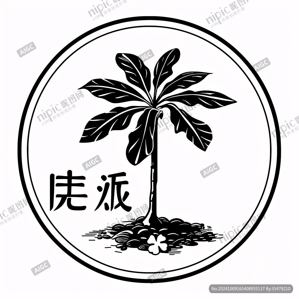 椰樹logo設計