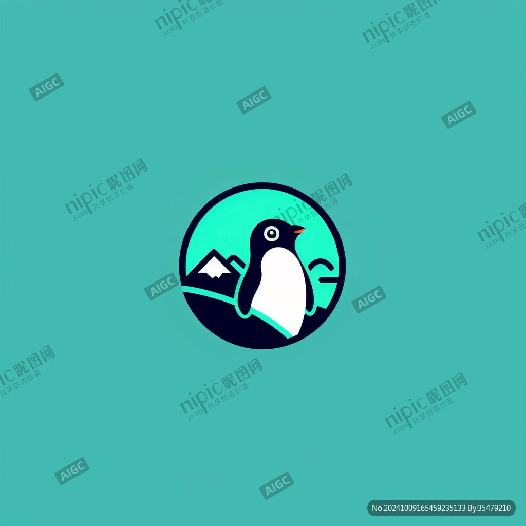 企鵝形狀logo