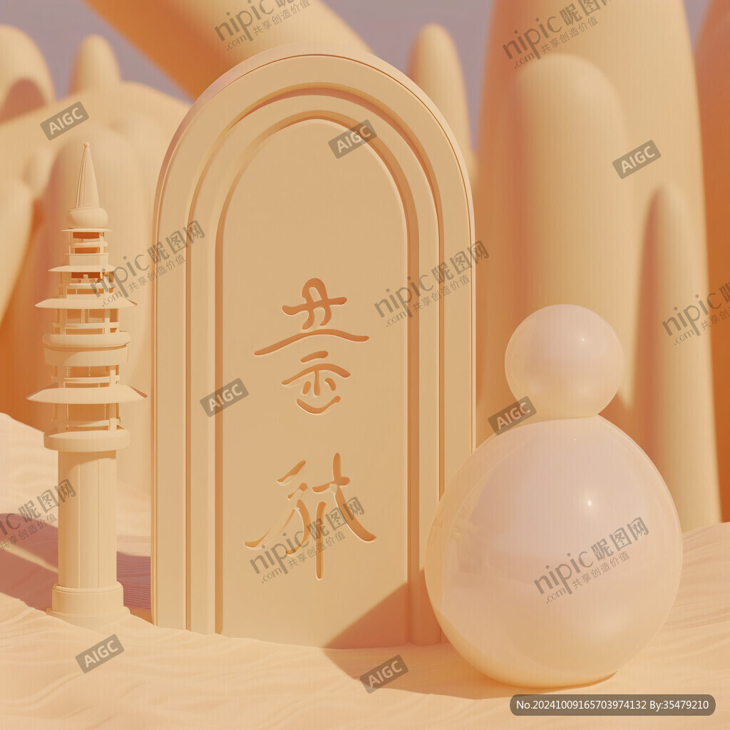 萬壽塔插畫