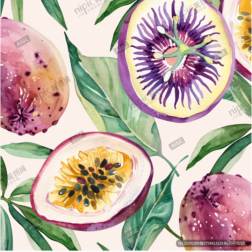 百香果插畫