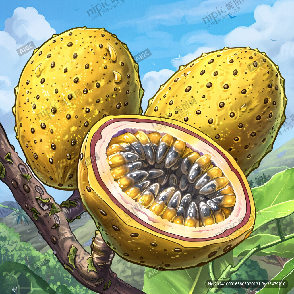 菠蘿蜜插畫