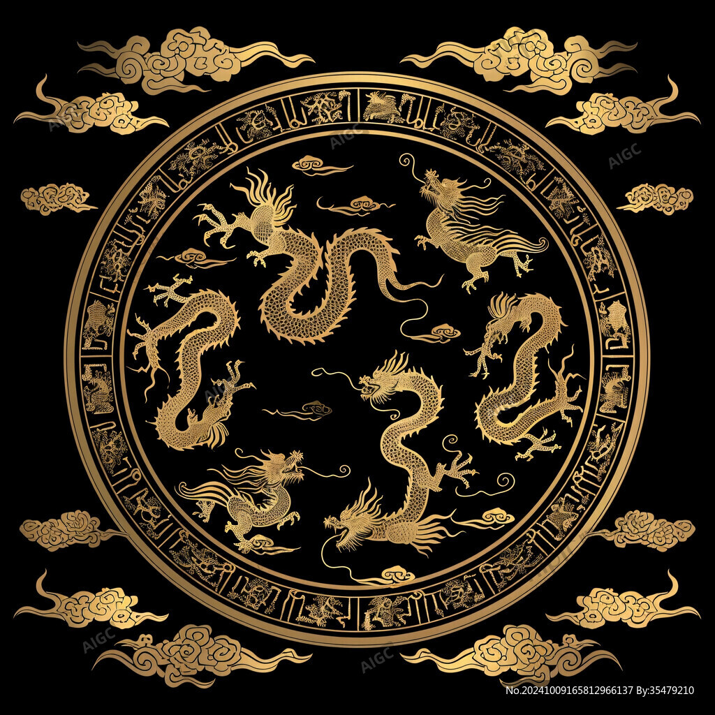 皇家龍紋飾