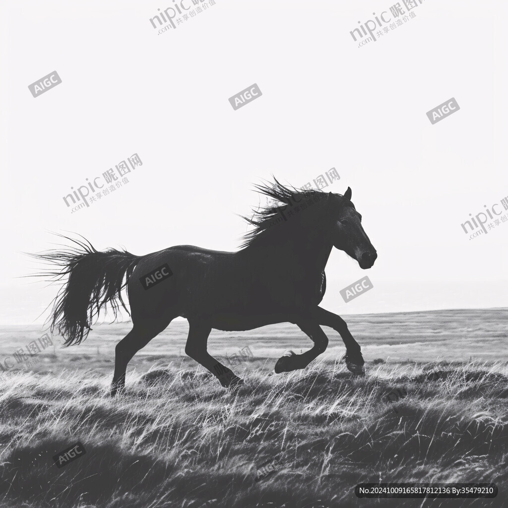 黑馬背景素材