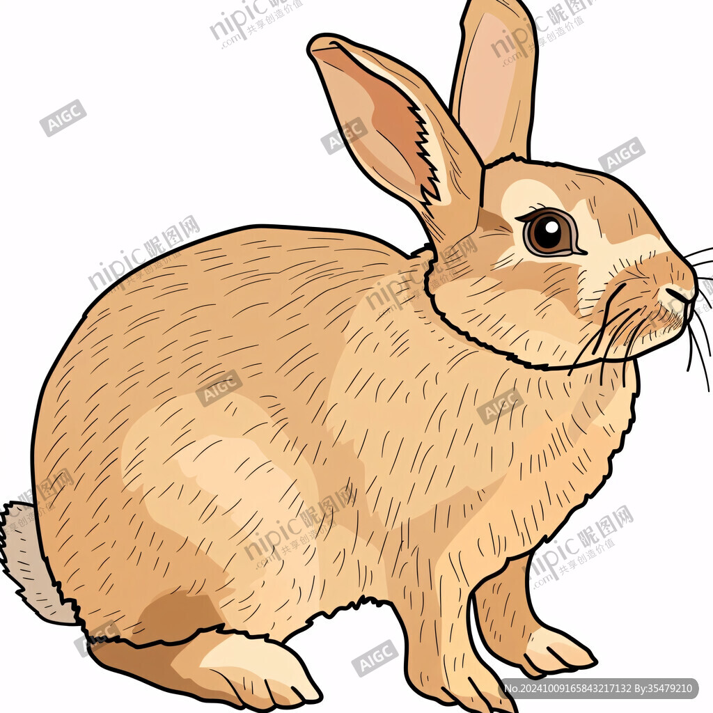 漫畫兔子兔子插畫
