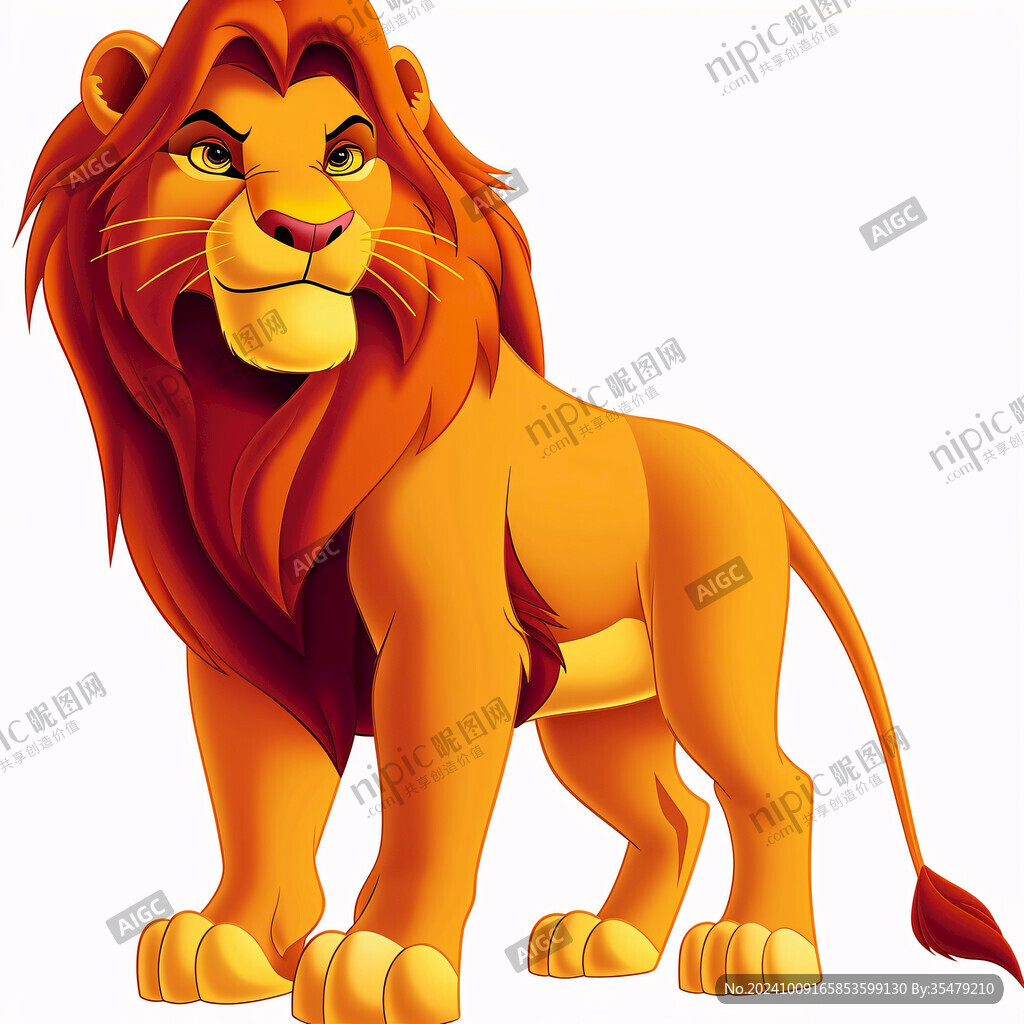 獅子卡通獅子插畫(huà)