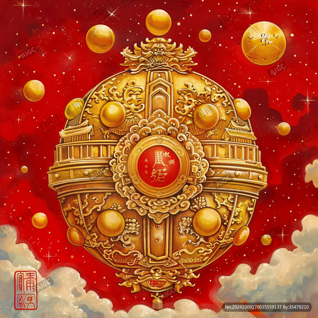 長命鎖插畫