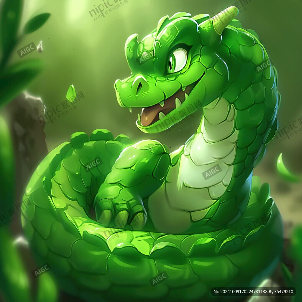 q版蛇插畫