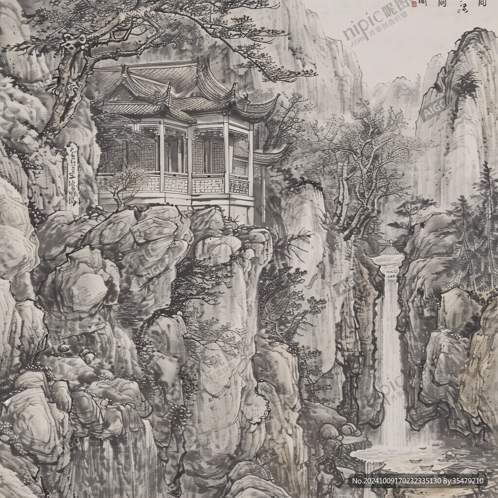 會(huì)客廳山水