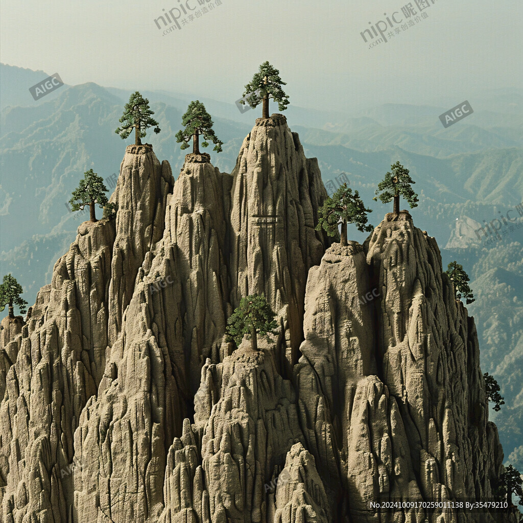松樹山峰奇石