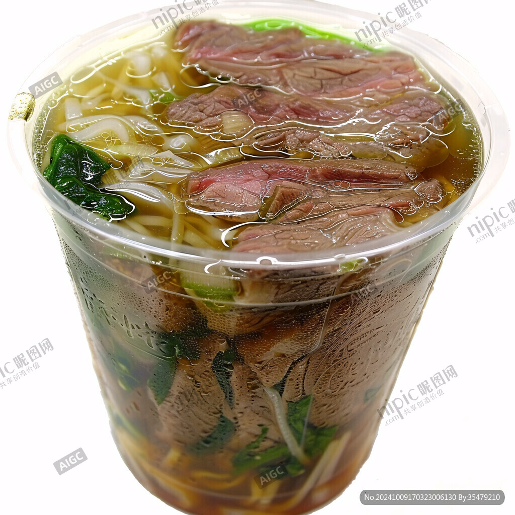 牛肉粉絲湯高清圖片