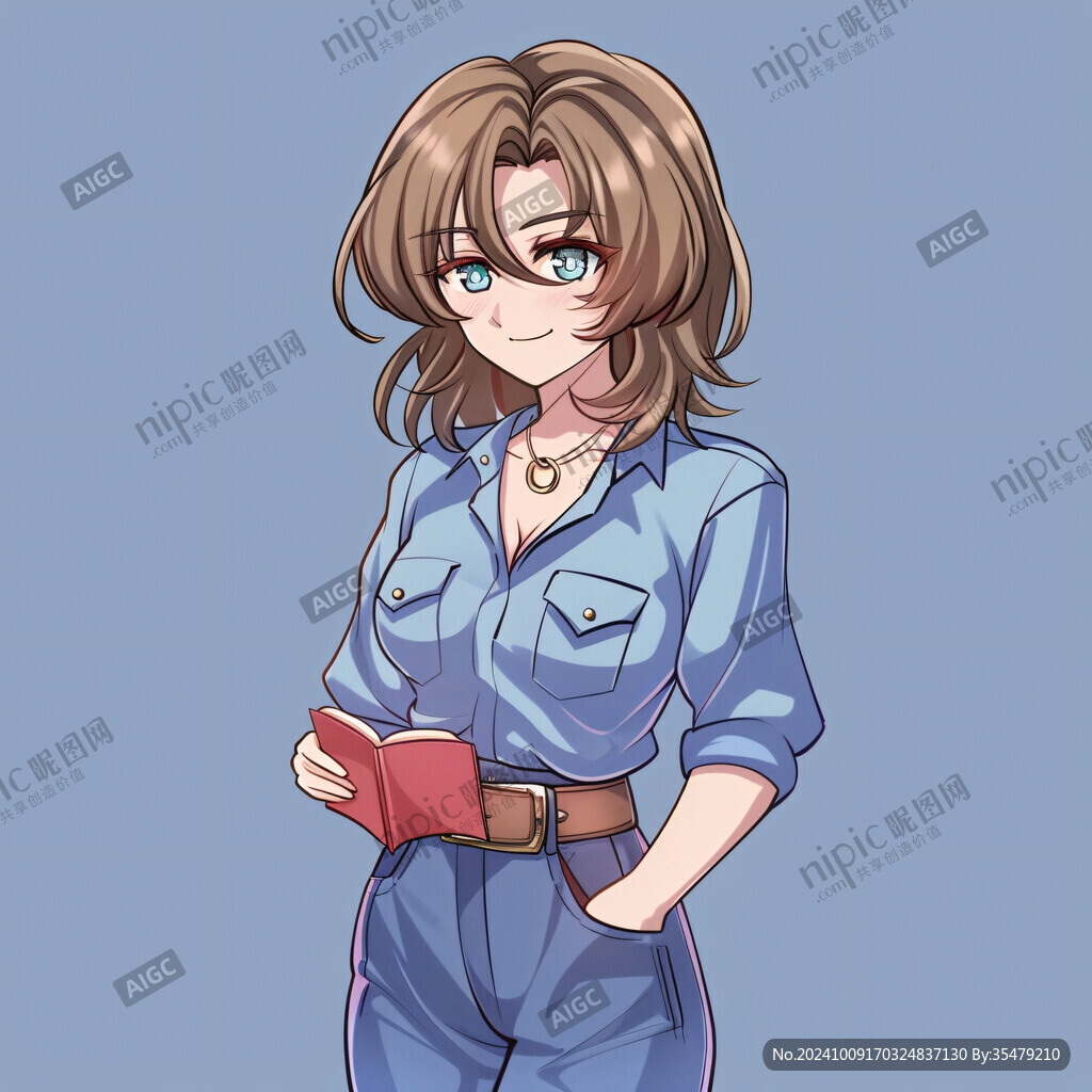 卡通動(dòng)漫制服女孩