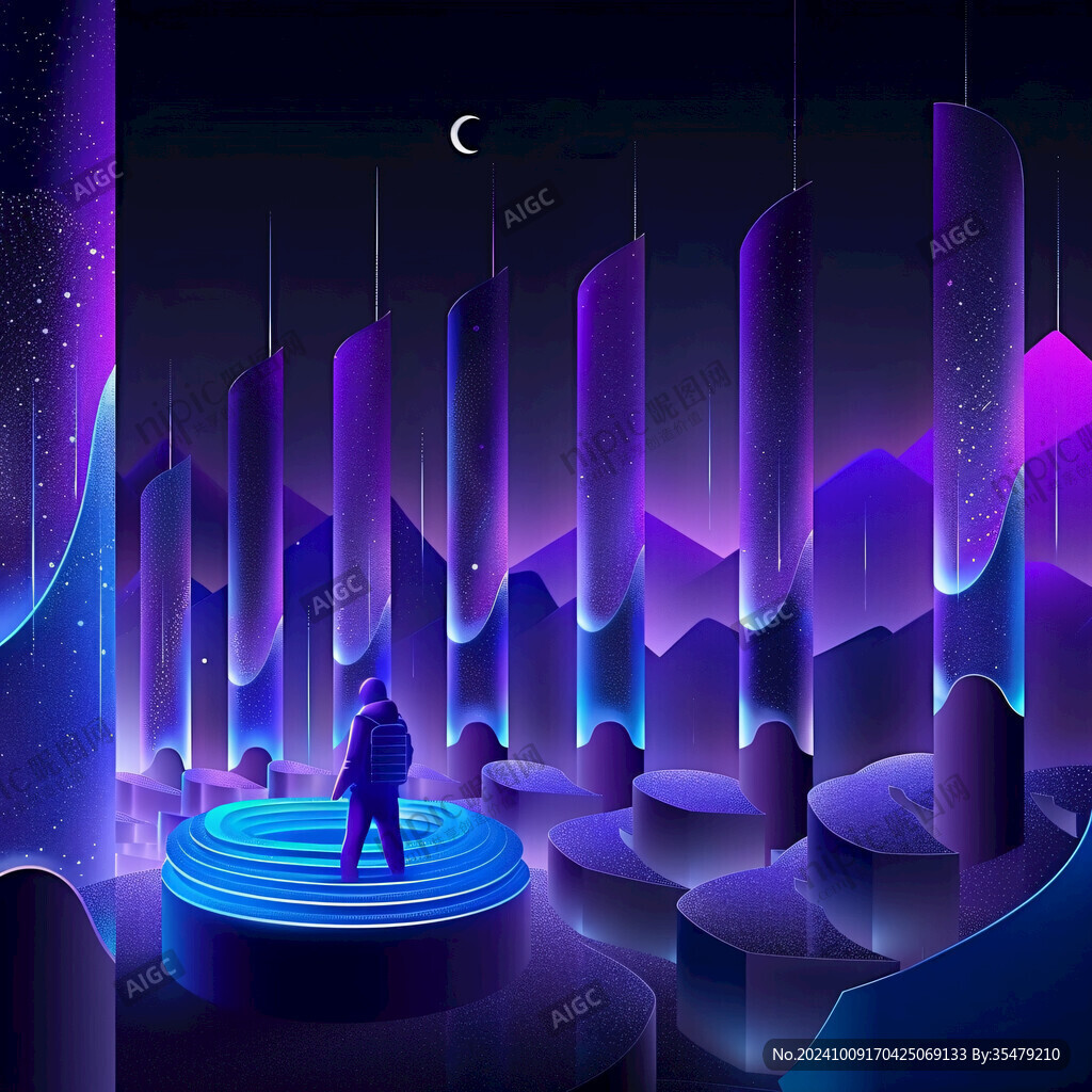 科技感插畫
