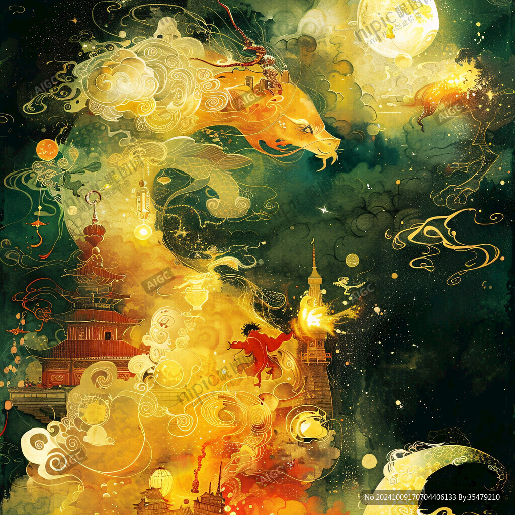 幻想夢(mèng)境插畫