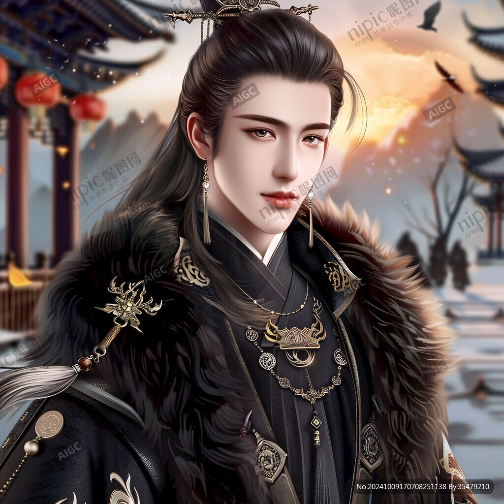 皇帝皇后插畫