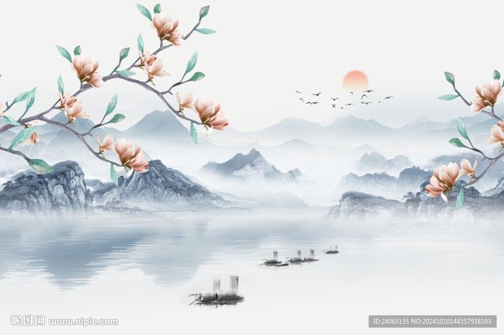 花鳥背景墻