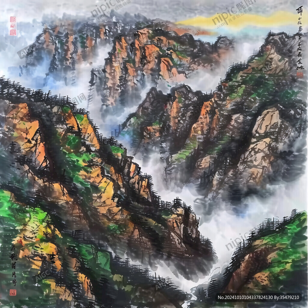 國畫武當(dāng)山
