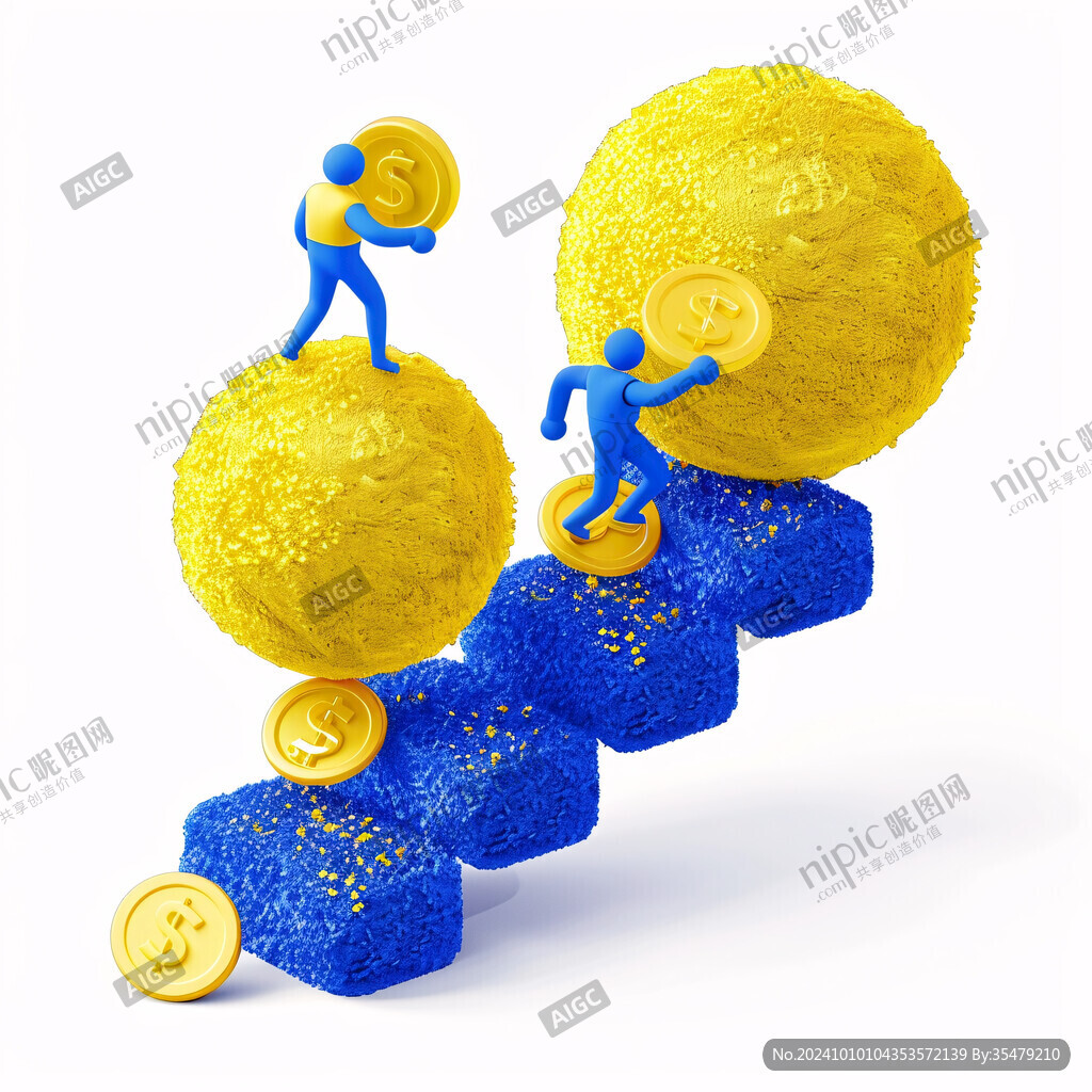 人物拿金幣