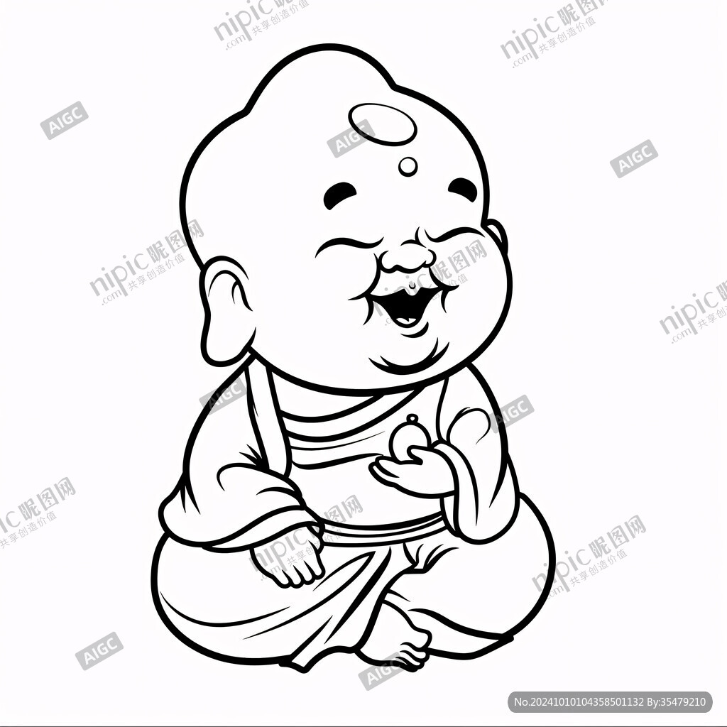 手繪小沙彌