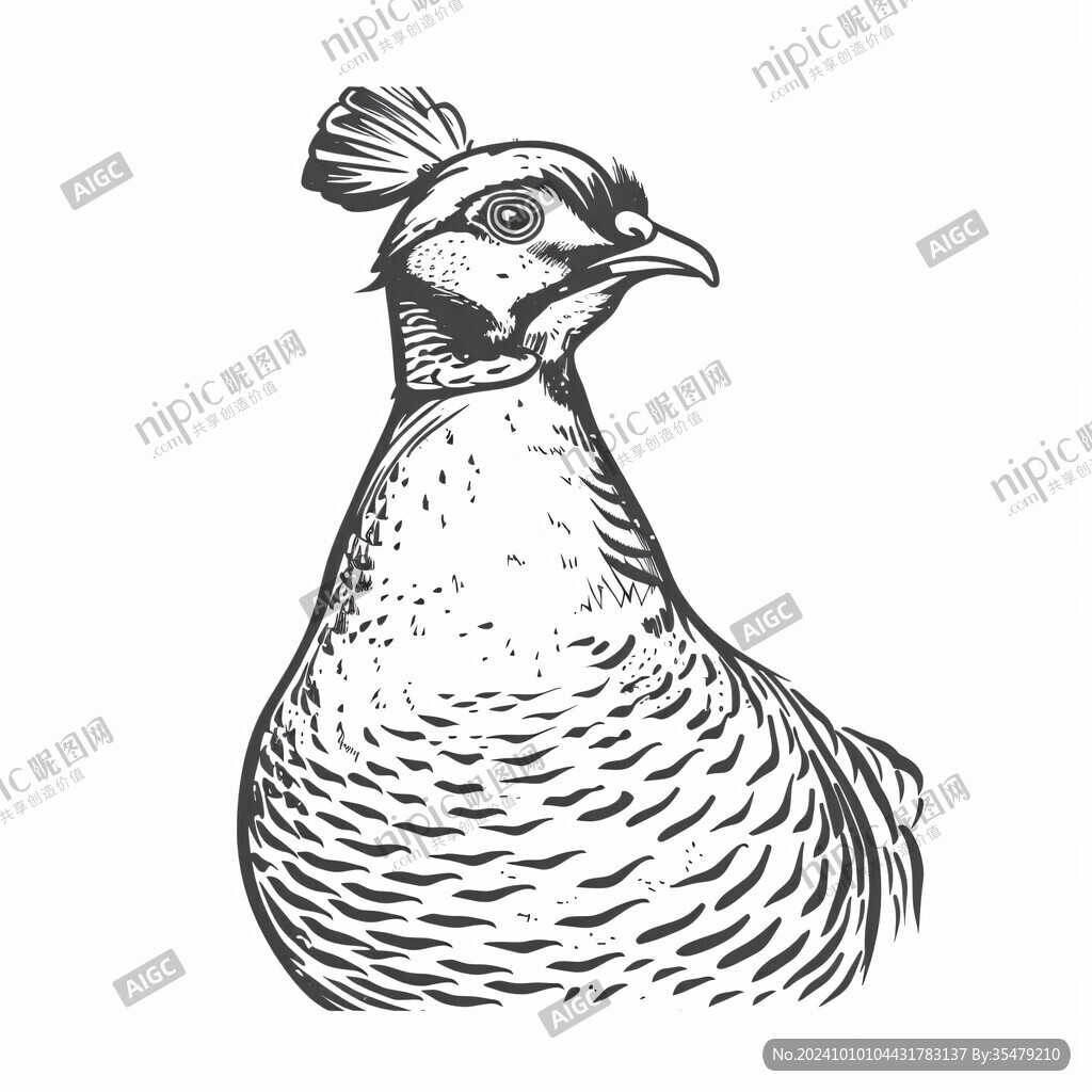 手繪土雞插圖